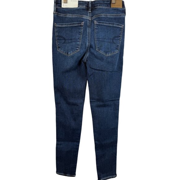 NWT American Eagle Hi-Rise Blue Jeggings - Short 2 - Picture 2 of 3